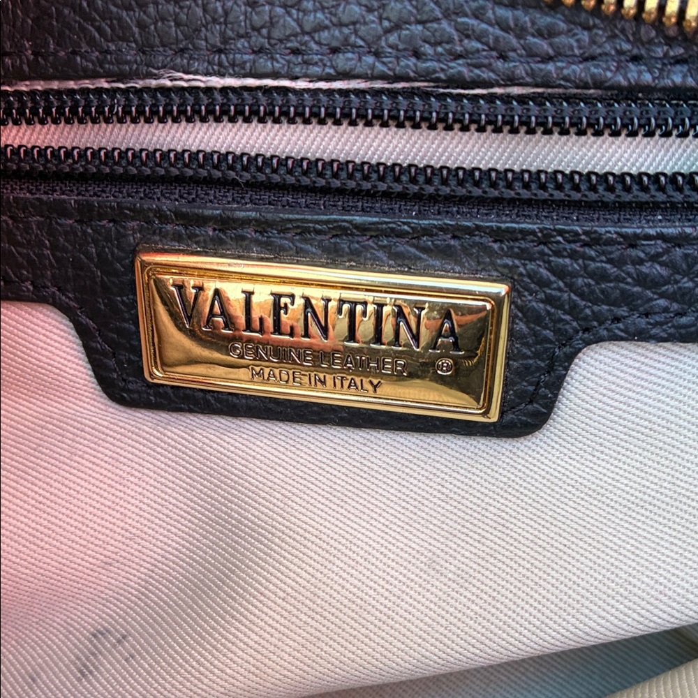 Valentino Black and Brown Leather Shoulder Bag - Picture 7 of 9